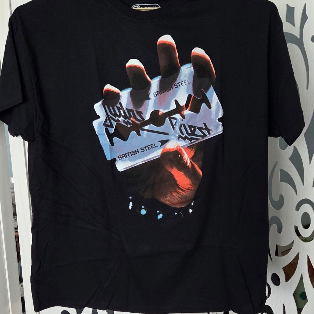 Judas Priest British Steel Razor Blade Graphic T Shirt 2XL NWOT Official 2023
